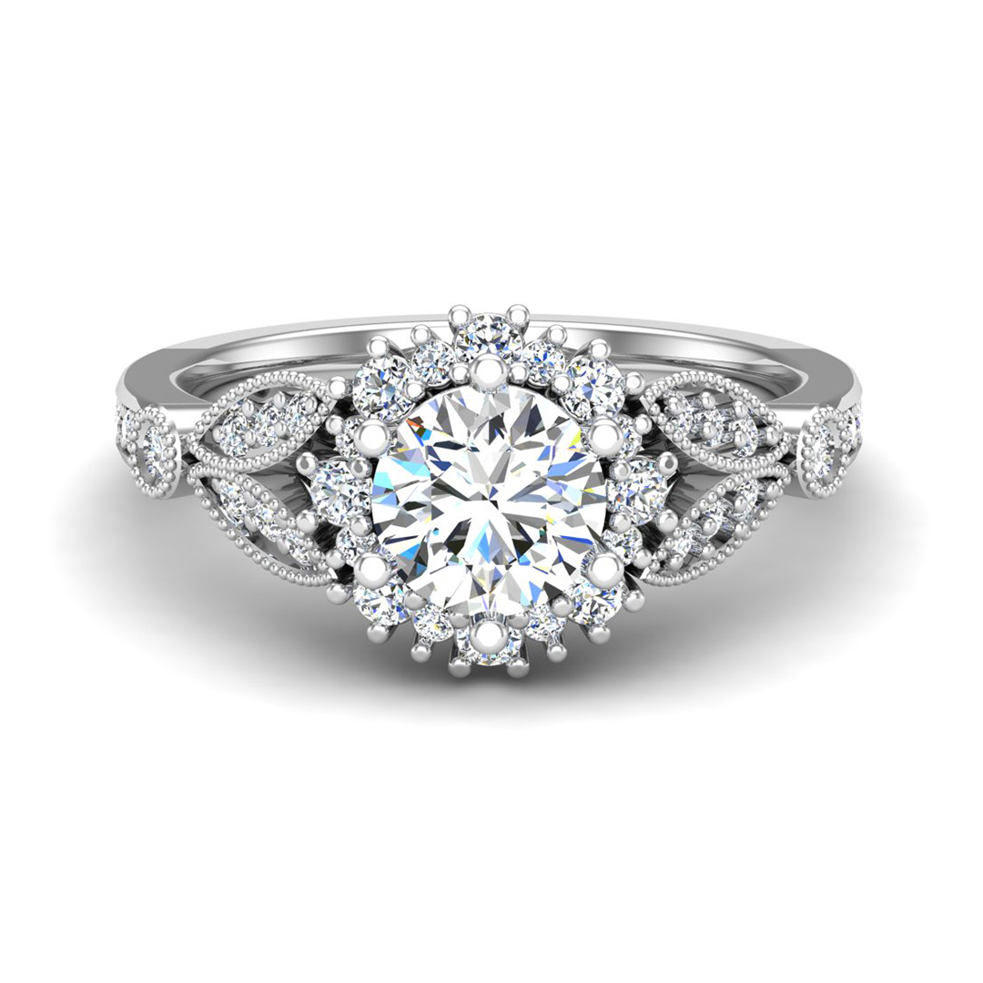 Gracelynn Halo Engagement Ring